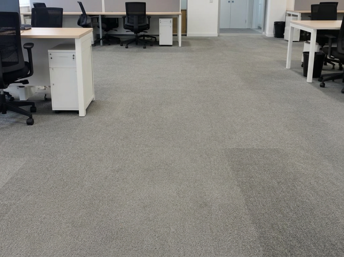 Office carpet treatment, after
