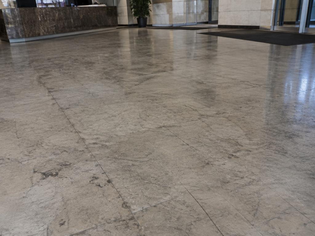 Stone floor restoration, before