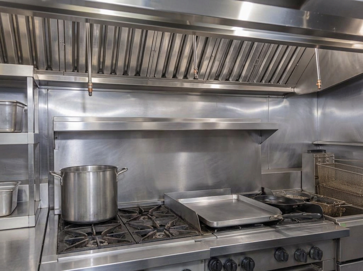 Commercial kitchen deep clean, after